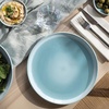 image:imageLike by Villeroy amp Boch  Perlemor Aqua Plate Dimensions Approx 27  27  3 cm Blue DishwasherSafe amp MicrowaveSafe PotteryLook Effect Glaze Premium Porcelain Dinner Plate