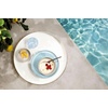 image:imagelike by Villeroy amp Boch Perlemor Aqua Collection Salad Plate Dishwasher amp Microwave Safe PotteryLook Effect Glaze Premium Porcelain Plate 925 x 1 in Blue