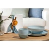 image:imagelike by Villeroy amp Boch Perlemor Aqua Collection Salad Plate Dishwasher amp Microwave Safe PotteryLook Effect Glaze Premium Porcelain Plate 925 x 1 in Blue