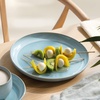 image:imagelike by Villeroy amp Boch Perlemor Aqua Collection Salad Plate Dishwasher amp Microwave Safe PotteryLook Effect Glaze Premium Porcelain Plate 925 x 1 in Blue