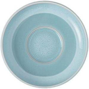 image:imageLike by Villeroy amp Boch  Perlemor Aqua Espresso Cup Saucer Dimensions Approx 12  12  2 cm Blue DishwasherSafe amp MicrowaveSafe PotteryLook Effect Glaze Premium Porcelain Saucer