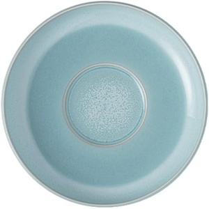 image:imagelike by Villeroy amp Boch  Perlemor Aqua Coffee Cup Saucer Dimensions Approx 625 x 625 x 1 in Blue DishwasherSafe amp MicrowaveSafe PotteryLook Effect Glaze Premium Porcelain Saucer