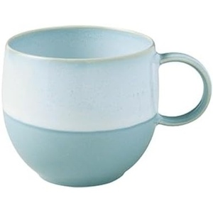 image:imagelike by Villeroy amp Boch Perlemor Aqua Mug with Handle Dimensions Approx 125 x 95 x 85 cm Blue Dishwasher Safe amp Microwave Safe Pottery Effect Glaze Premium Porcelain Handle Mug