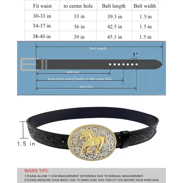 TOPACC Genuine Leather Western Belts for Womens Mens Cowboy Cowgirl Country Rodeo Buckle Belt Jeans Pants DressesGenuine Leather03