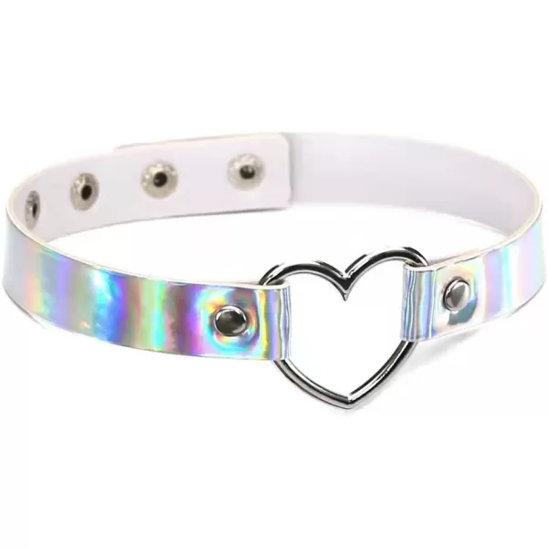 TOPACC Holographic Belt Rave Outfits for Women Iridecent Girls Cosplay