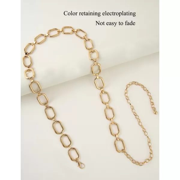 TOPACC Metal Link Chain Belt for Women Waist Chains Chunky Thick Chain Belt for Dresses JeansBelt Fashion1