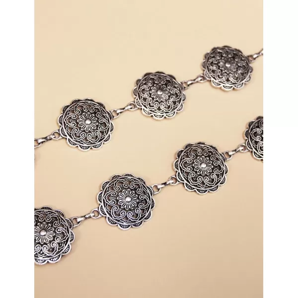 TOPACC Metal Link Chain Belt for Women Waist Chains Chunky Thick Chain Belt for Dresses JeansBelt Fashion10