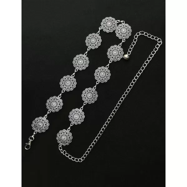 TOPACC Metal Link Chain Belt for Women Waist Chains Chunky Thick Chain Belt for Dresses JeansBelt Fashion10