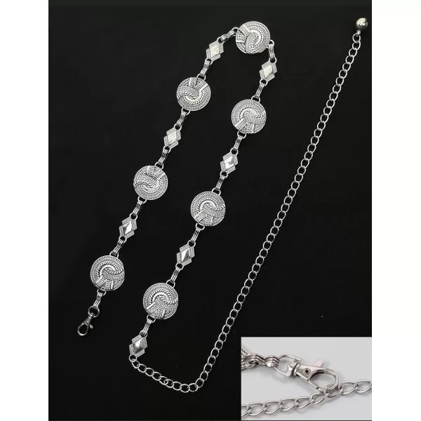 TOPACC Metal Link Chain Belt for Women Waist Chains Chunky Thick Chain Belt for Dresses JeansBelt Fashion11