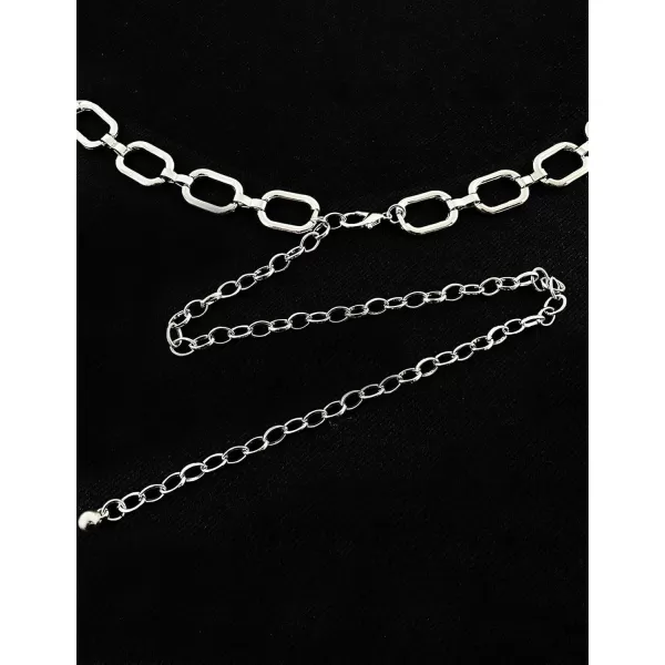 TOPACC Metal Link Chain Belt for Women Waist Chains Chunky Thick Chain Belt for Dresses JeansBelt Fashion2