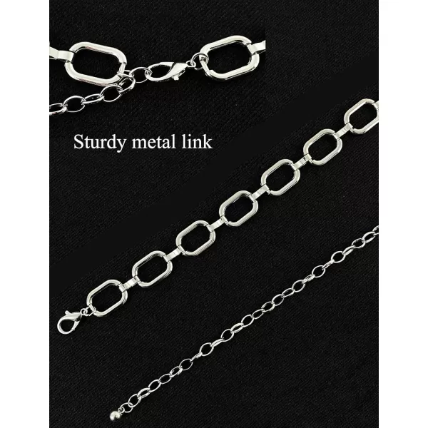 TOPACC Metal Link Chain Belt for Women Waist Chains Chunky Thick Chain Belt for Dresses JeansBelt Fashion2