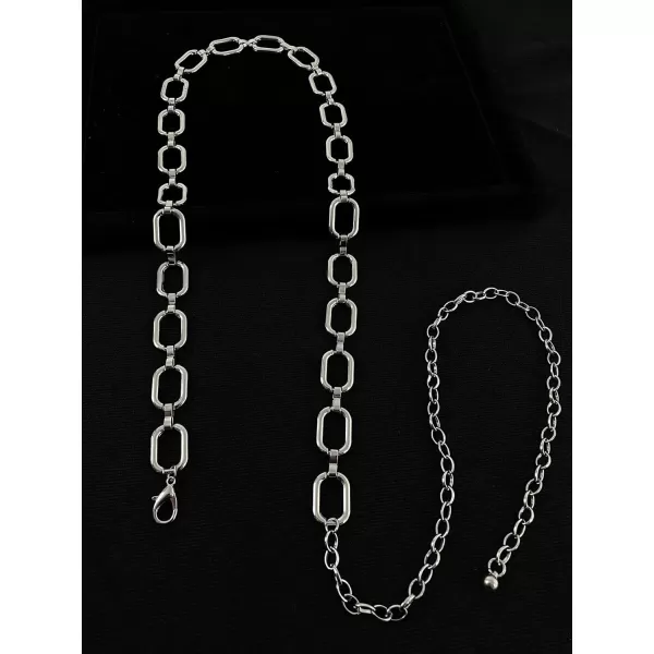 TOPACC Metal Link Chain Belt for Women Waist Chains Chunky Thick Chain Belt for Dresses JeansBelt Fashion2