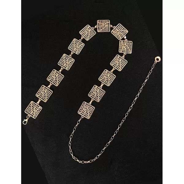 TOPACC Metal Link Chain Belt for Women Waist Chains Chunky Thick Chain Belt for Dresses JeansBelt Fashion25