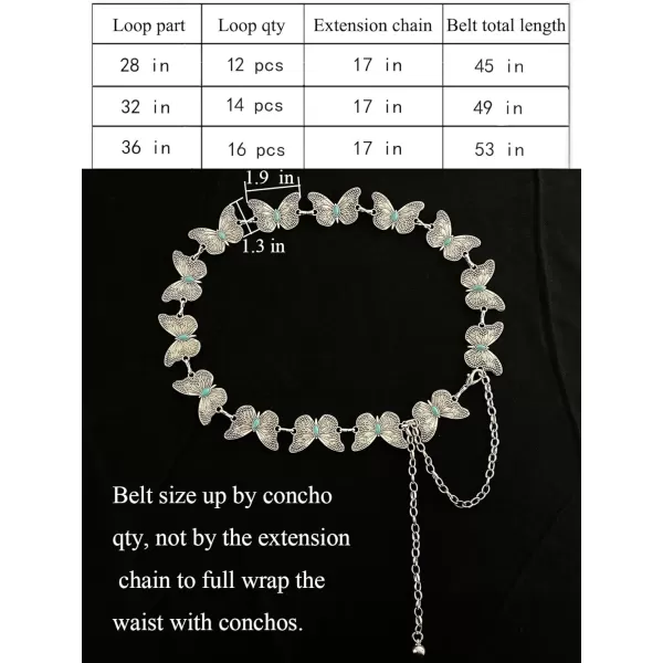 TOPACC Metal Link Chain Belt for Women Waist Chains Chunky Thick Chain Belt for Dresses JeansBelt Fashion3