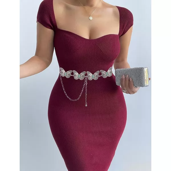 TOPACC Metal Link Chain Belt for Women Waist Chains Chunky Thick Chain Belt for Dresses JeansBelt Fashion3