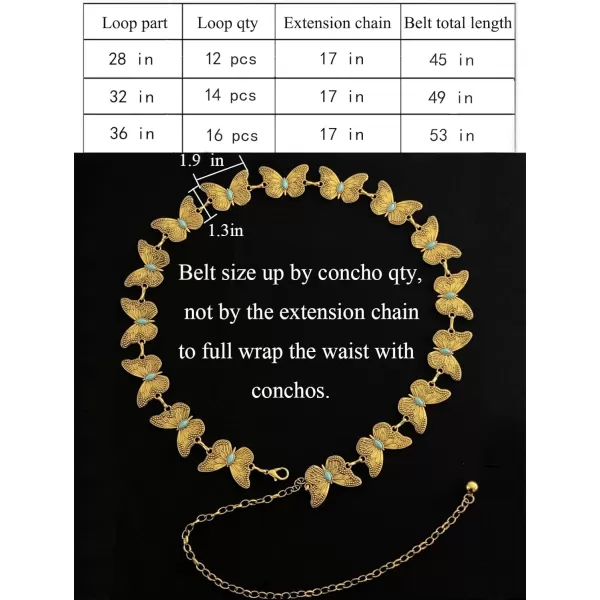 TOPACC Metal Link Chain Belt for Women Waist Chains Chunky Thick Chain Belt for Dresses JeansBelt Fashion4