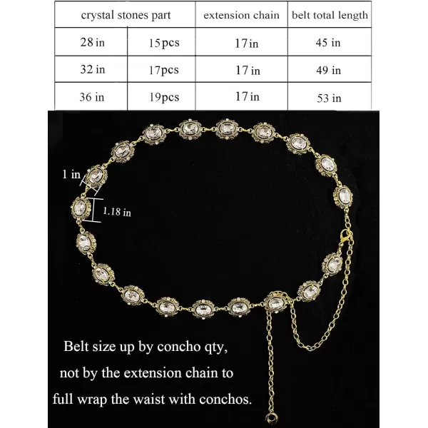 TOPACC Metal Link Chain Belt for Women Waist Chains Chunky Thick Chain Belt for Dresses JeansBelt Fashion45