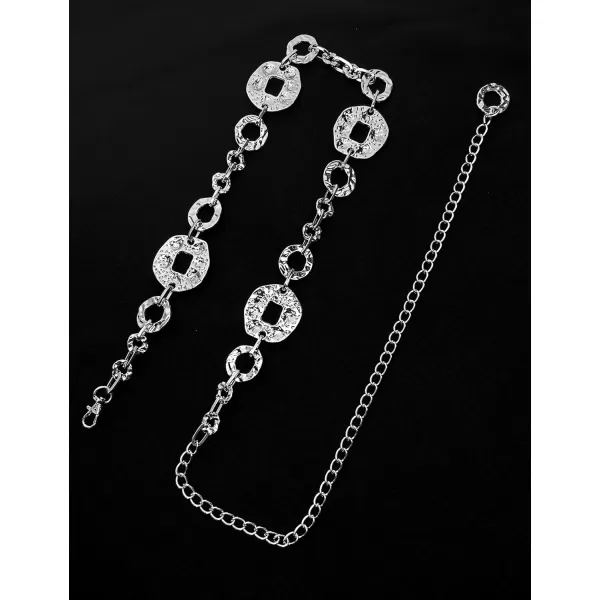 TOPACC Metal Link Chain Belt for Women Waist Chains Chunky Thick Chain Belt for Dresses JeansBelt Fashion6