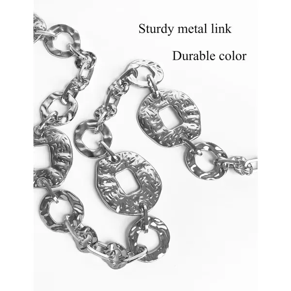TOPACC Metal Link Chain Belt for Women Waist Chains Chunky Thick Chain Belt for Dresses JeansBelt Fashion6