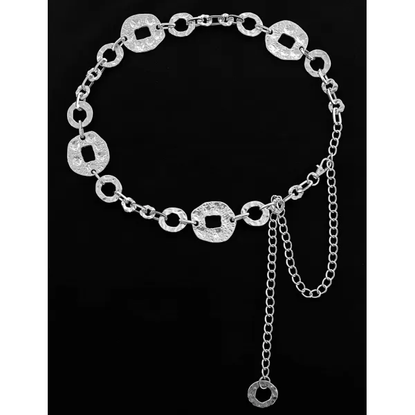 TOPACC Metal Link Chain Belt for Women Waist Chains Chunky Thick Chain Belt for Dresses JeansBelt Fashion6