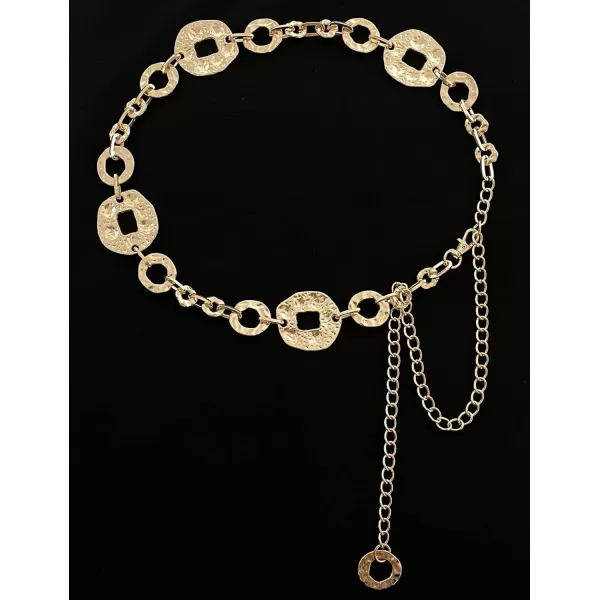 TOPACC Metal Link Chain Belt for Women Waist Chains Chunky Thick Chain Belt for Dresses JeansBelt Fashion7