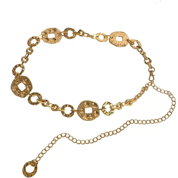 TOPACC Metal Link Chain Belt for Women Waist Chains Chunky Thick Chain Belt for Dresses JeansBelt Fashion7