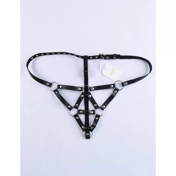 TOPACC Punk Waist Chain Belt Goth Body Harness for Women Leather Garter Gothic Belts Emo Rave Outfit CosplayBlack10