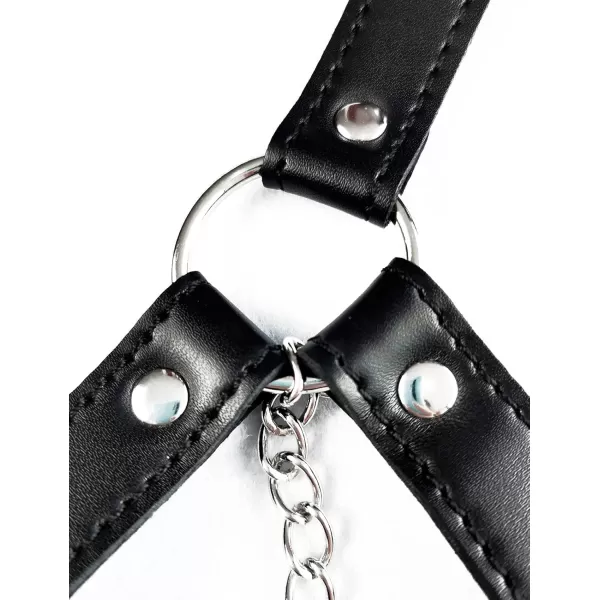 TOPACC Punk Waist Chain Belt Goth Body Harness for Women Leather Garter Gothic Belts Emo Rave Outfit CosplayBlack5