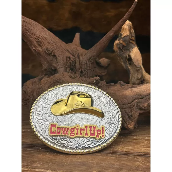 TOPACC Western Belt Buckles for Men Women Cowgirl Cowboy Cowgril Hat Rodeo Mens Replacement Buckle 15 Inches Novelty Belt Buckle