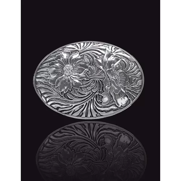TOPACC Western Belt Buckles for Men Women Cowgirl Cowboy Flower Rodeo Mens Replacement Buckle 15 Inches Novelty Belt Buckle