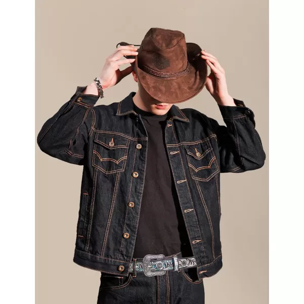 TOPACC Western Belts for Women Men with Buckle Cowboy Cowgirl Country Belt for Jeans PantsEsilver
