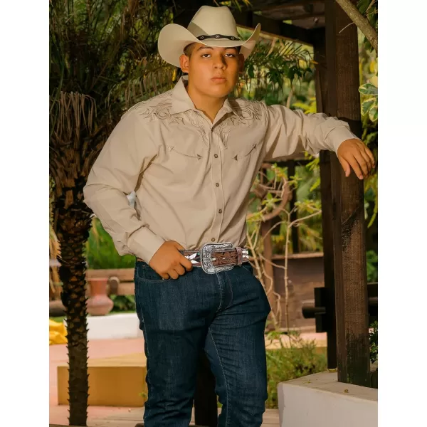 TOPACC Western Belts for Womens Mens Cowgirl Cowboy Country Belts with Buckles for Jeans Pants RodeoAbrown