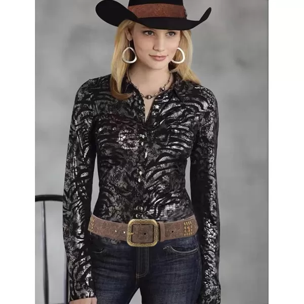 TOPACC Western Belts for Womens Mens Cowgirl Cowboy Country Belts with Buckles for Jeans Pants RodeoLbrown