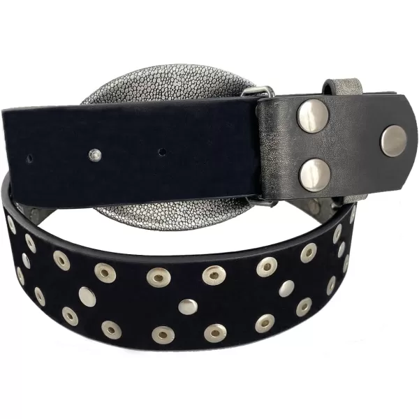 TOPACC Western Belts for Womens Mens Cowgirl Cowboy Country Belts with Buckles for Jeans Pants RodeoNsilver