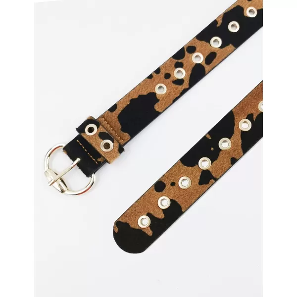 TOPACC Western Belts for Womens Mens Cowgirl Cowboy Country Belts with Buckles for Jeans Pants RodeoObrown