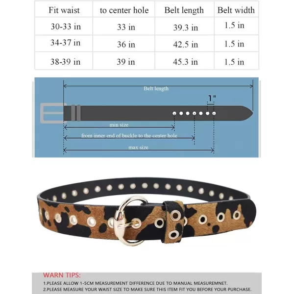 TOPACC Western Belts for Womens Mens Cowgirl Cowboy Country Belts with Buckles for Jeans Pants RodeoObrown