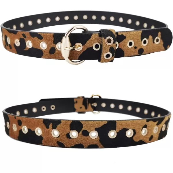 TOPACC Western Belts for Womens Mens Cowgirl Cowboy Country Belts with Buckles for Jeans Pants RodeoObrown