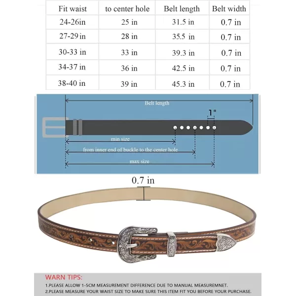 TOPACC Western Fashion Cowgirl Cowboy belts for Women Mens Jeans Pants DressesBrown148
