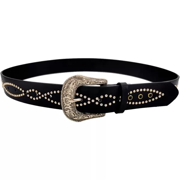TOPACC Western Fashion Cowgirl Cowboy belts for Women Mens Jeans Pants DressesStyle01