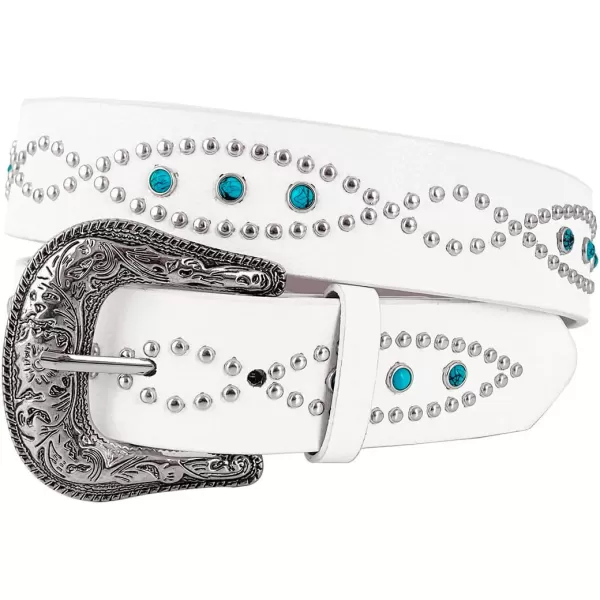 TOPACC Western Fashion Cowgirl Cowboy belts for Women Mens Jeans Pants DressesStyle02