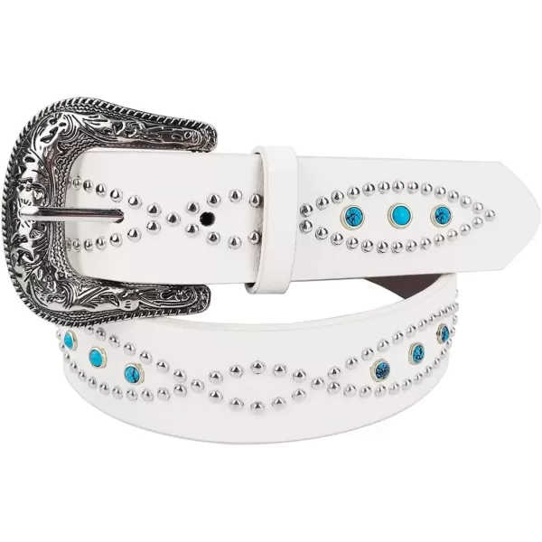 TOPACC Western Fashion Cowgirl Cowboy belts for Women Mens Jeans Pants DressesStyle02