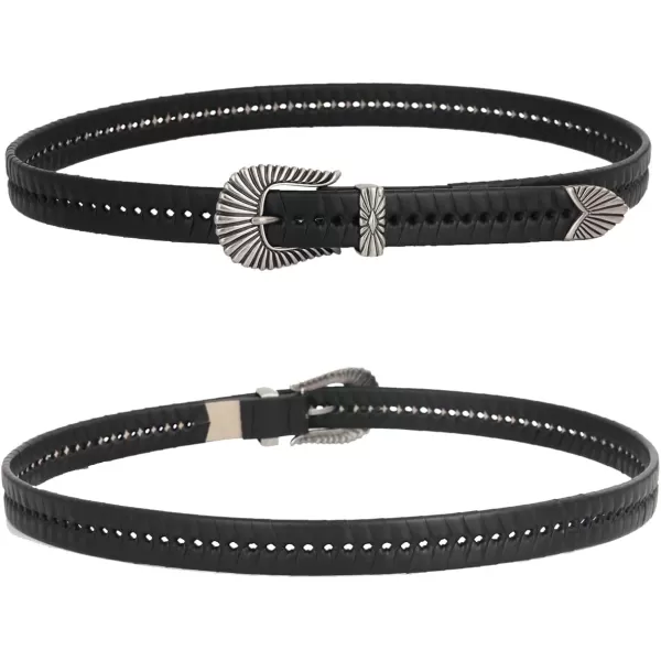 TOPACC Western Fashion Cowgirl Cowboy belts for Women Mens Jeans Pants DressesStyle03