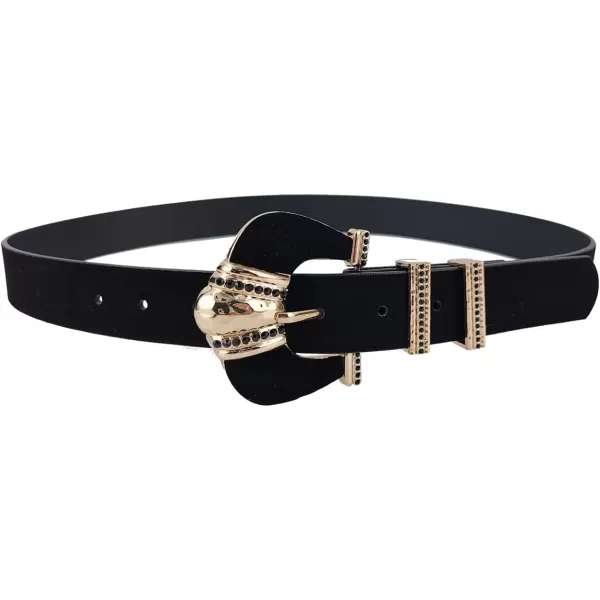 TOPACC Western Fashion Cowgirl Cowboy belts for Women Mens Jeans Pants DressesStyle06