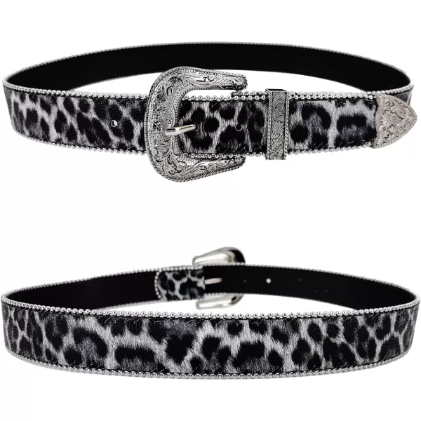 TOPACC Western Fashion Cowgirl Cowboy belts for Women Mens Jeans Pants DressesStyle08