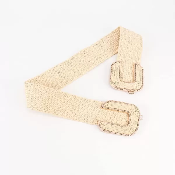 TOPACC Womens Fashion Elastic Belt for Dress Stretchy Wide Waist Cinch BeltBeige76