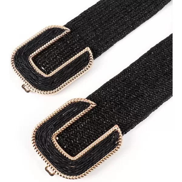 TOPACC Womens Fashion Elastic Belt for Dress Stretchy Wide Waist Cinch BeltBlack76