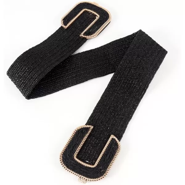 TOPACC Womens Fashion Elastic Belt for Dress Stretchy Wide Waist Cinch BeltBlack76