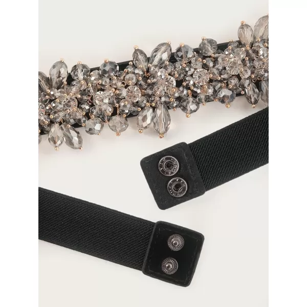 TOPACC Womens Fashion Elastic Belt for Dress Stretchy Wide Waist Cinch BeltWhite33