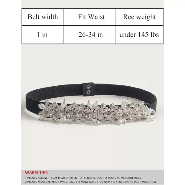 TOPACC Womens Fashion Elastic Belt for Dress Stretchy Wide Waist Cinch BeltWhite33