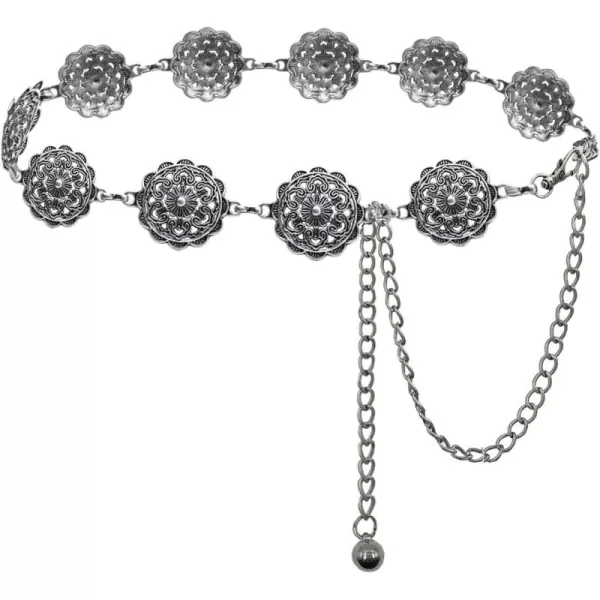 TOPACC Metal Link Chain Belt for Women Waist Chains Chunky Thick Chain Belt for Dresses JeansBelt Fashion10